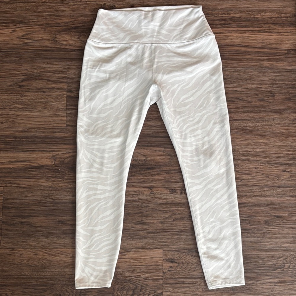RBX White Zebra Print Leggings